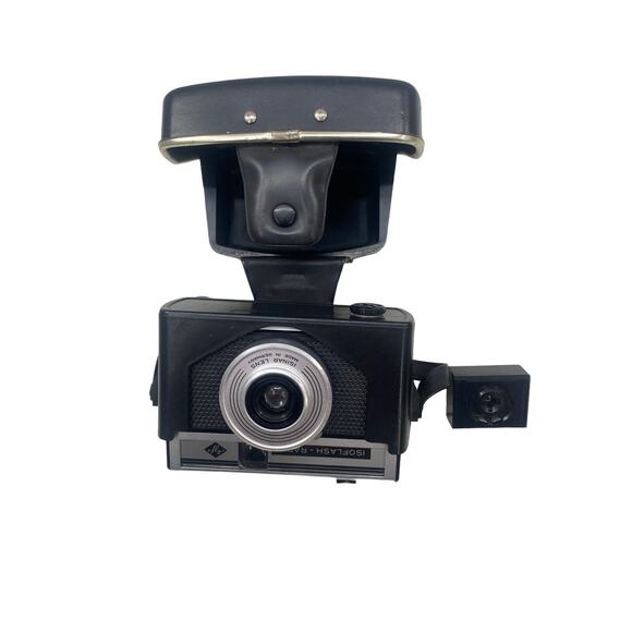 Vintage 1950s AGFA Germany Isoflash Rapid Camera W/Case Photography Prop Decor - Picture 7 of 13